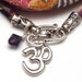 Japanese Chirimen Cord Wrap Bracelet with Om Charm