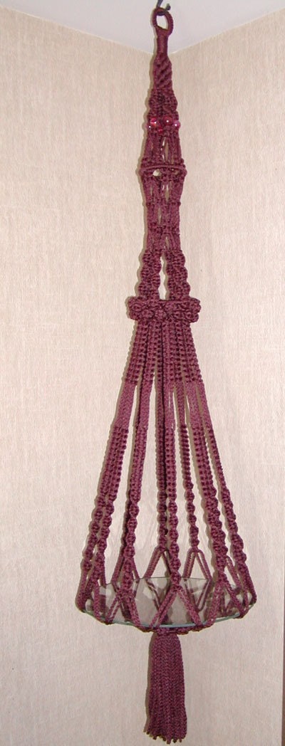 PATTERN for Macrame Plant Hanger  -  Carousel Buttons