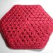PATTERN:  Hexie Granny Crocheted Hot Pad