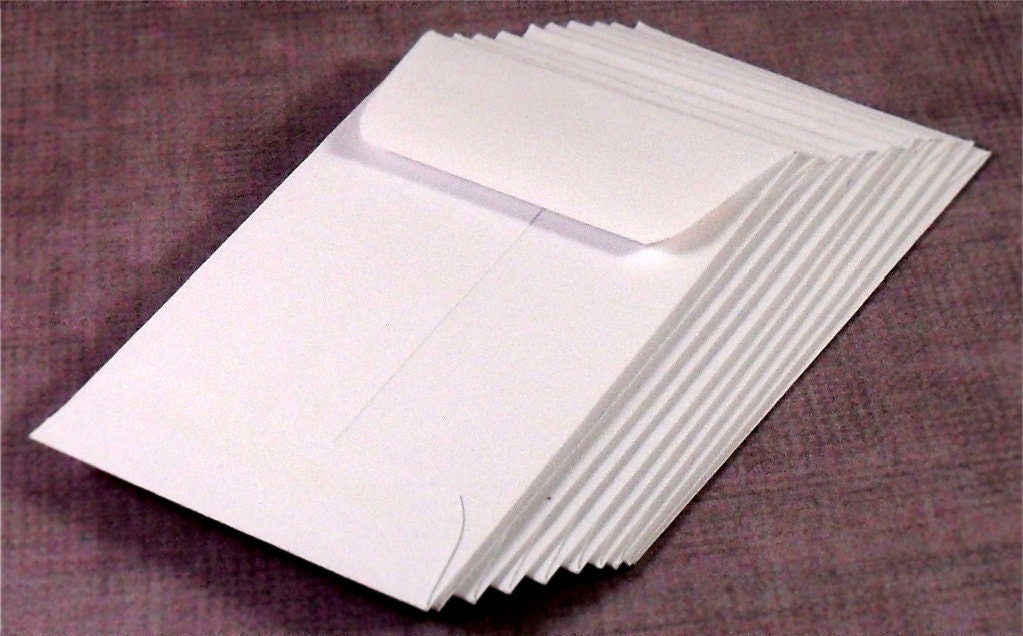 Coin Envelopes, Mini, White Set of 10