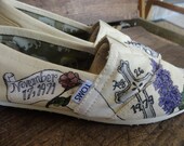 Custom hand painted toms, The Story of My Life