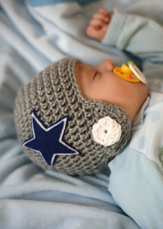 Crocheted Football Helmet Baby Beanie You choose TEAM and SIZE