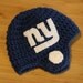 Crocheted Football Helmet Baby Beanie - You choose TEAM and SIZE