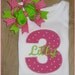 Birthday Number Applique, Birthday Shirt
