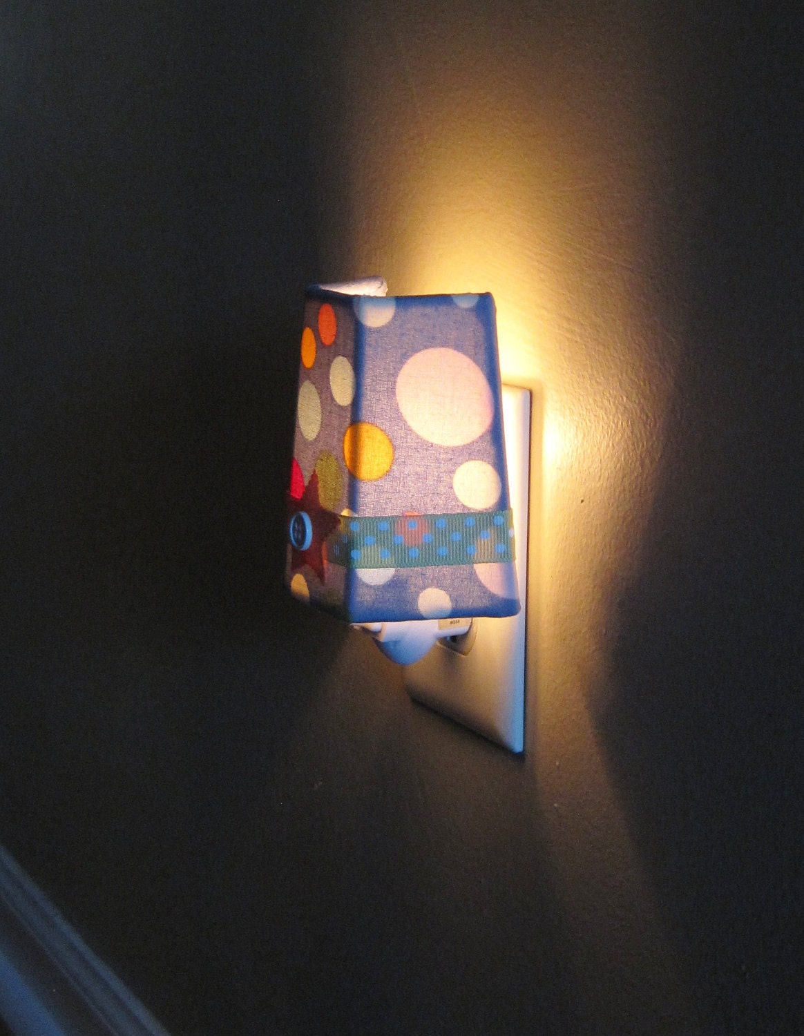 Multi Polka Dots - Boy or Girl - Night Light