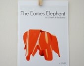 Art Print The Eames Elephant by Ray and Charles Eames - Classic American Design in 4 x6 Nursery Decor