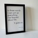 Art Print Typography Everything I've Learned in Life in 4 x 6 Robert Frost Quote
