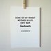 Typography Archival Print Jim Morrison Haircut Quote in A4 Humor Quote