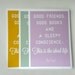 Typography Art Print Good Friends Good Books A4 Archival Matte in Mustard Yellow