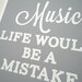 Print Life Without Music Friedrich Nietzsche Quote A4 Archival Matte Print