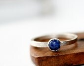 Sterling Silver And Sodalite Ring----Your Size