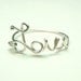 love wire ring - love sterling silver wire script ring- Special price sterling silver wire 925- keoops8 shop