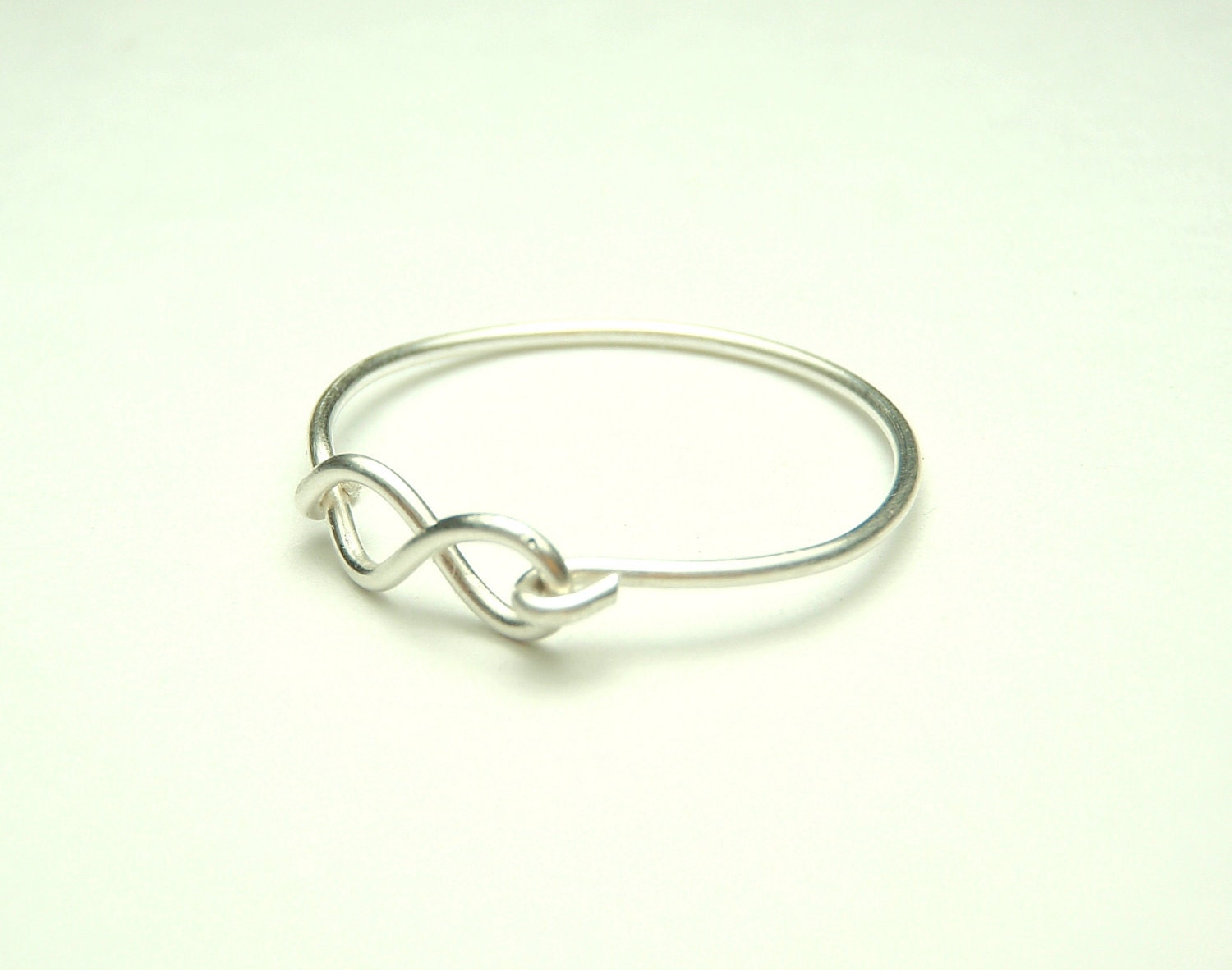 Infinity love wire ring - Eternity friendship - sterling silver wire- handmade