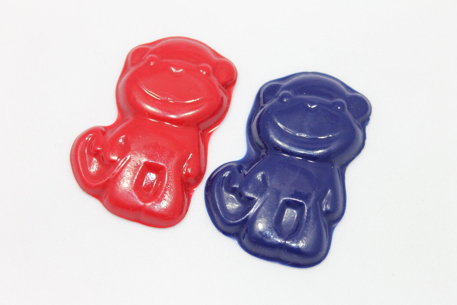 20 sets of 2 monkey crayons - in cello bag tied with ribbon - 40 crayons - choose your colors