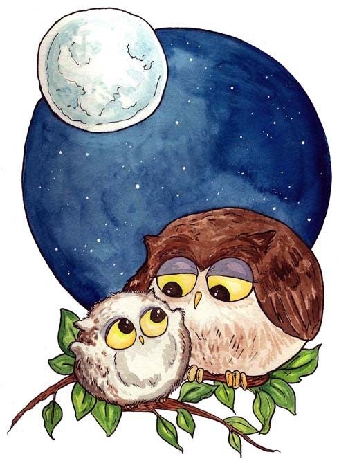 Owl Baby, 8x10 print