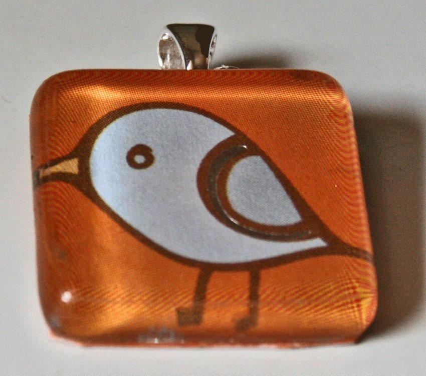 Blue Birdie Pendant