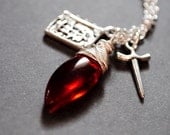 Bloody Knight - Genesis Rhapsodos necklace, Final Fantasy inspired