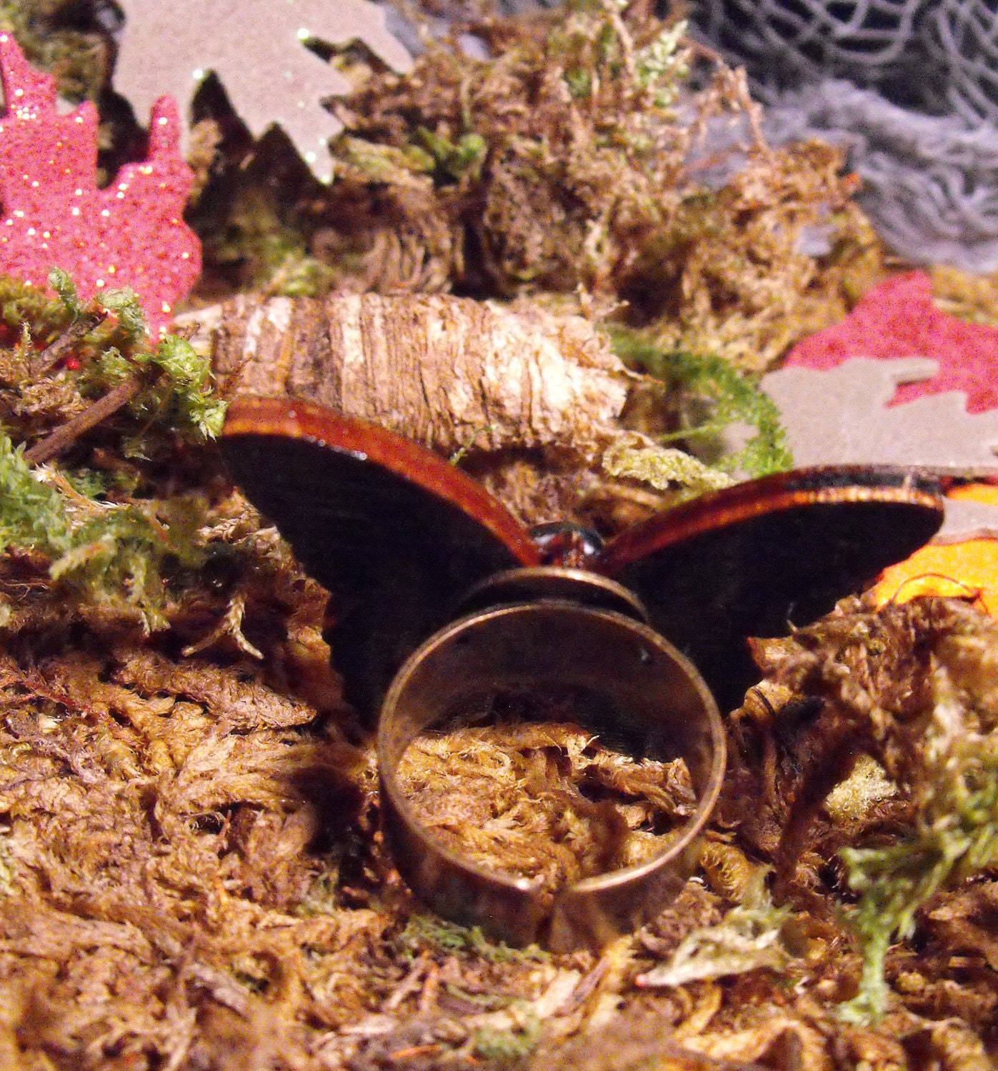 Woodland Butterfly Ring - Adjustable