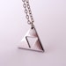Legend of Zelda 1" Triforce - Polished Stainless Steel