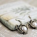 Have a Tea Earrings. Antique Teapot with Pearl. Pastel (VER-19)