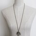 Tree of Life. Vintage Long Neckalce with Czech Glass Maple Leaf and Flower (VNL-04)