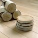 Reserved for Marian - natural white birch wood coasters (set of 2)