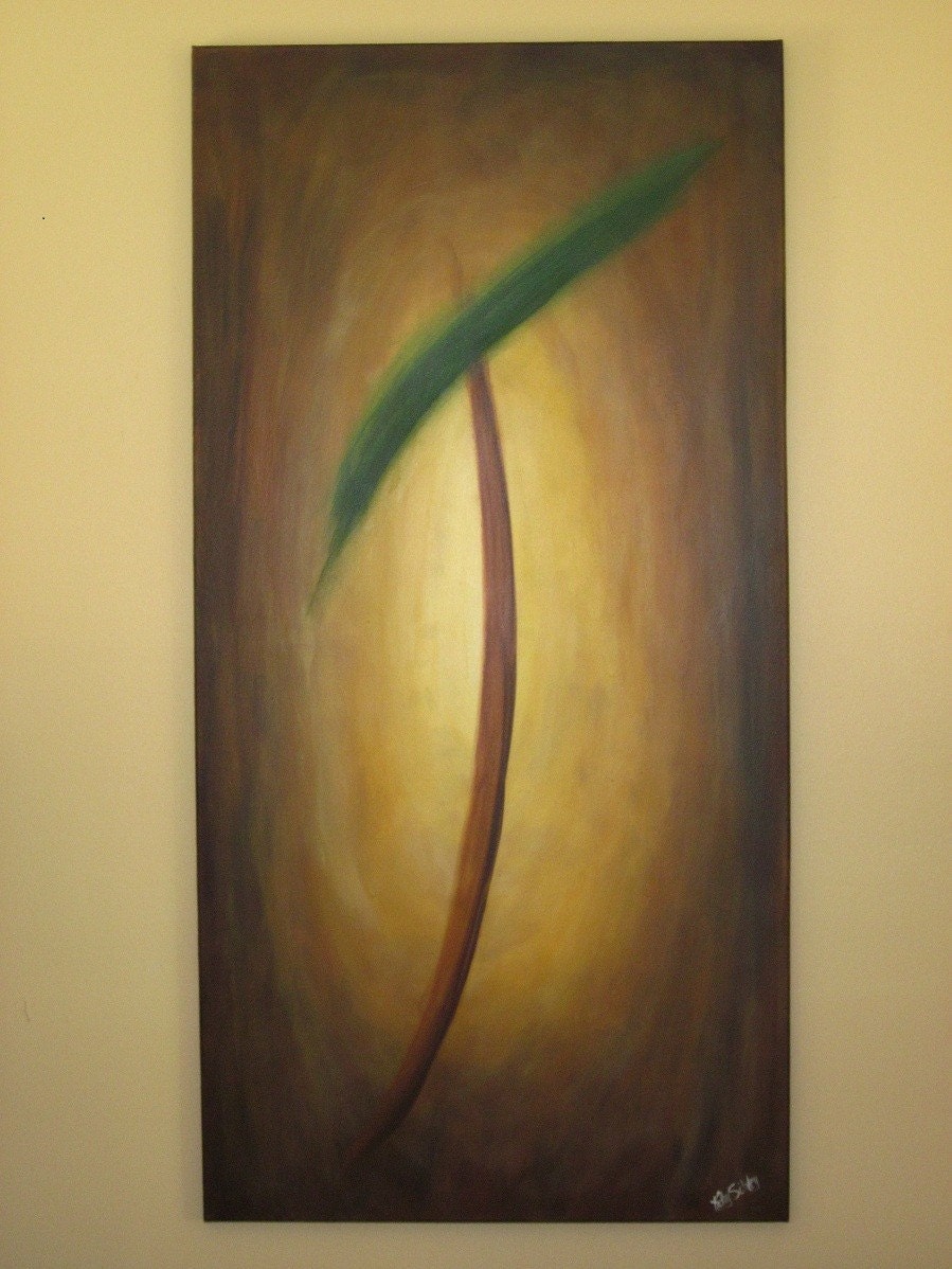 Large Original Painting - Abstract  -  24 x 48