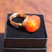 Carnelian & Copper Wire Wrapped Ring Bohemian Jewelry