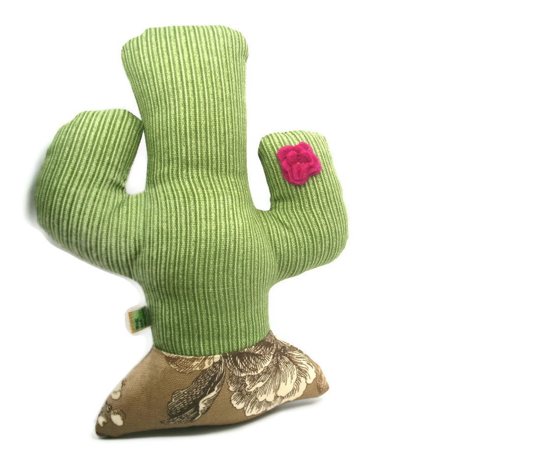 Extra Durable Dog Toy - Flowering Cactus 'DOUBLE FABRIC LAYER Construction'
