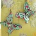 3D Butterfly Earrings. Recycled Soda Can Art. DOUBLE-sided. AZ Tea