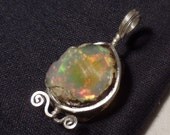 Ethiopian Welo Opal (6.5 Ct.) Pendant in Sterling