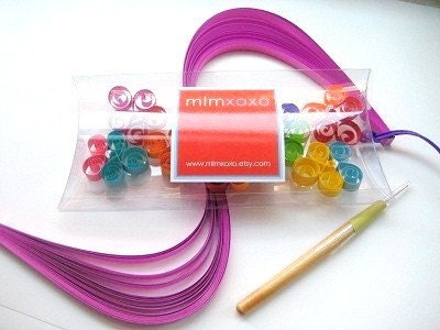 Paper Quilled Necklaces diy kit - free shipping