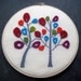 Trees in Bloom - Hand Embroidered Hoop Art in 8 inch hoop. Multicolored