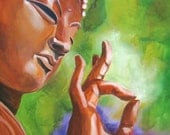 GREEN BUDDHA  Gi'Clee   (prints available)