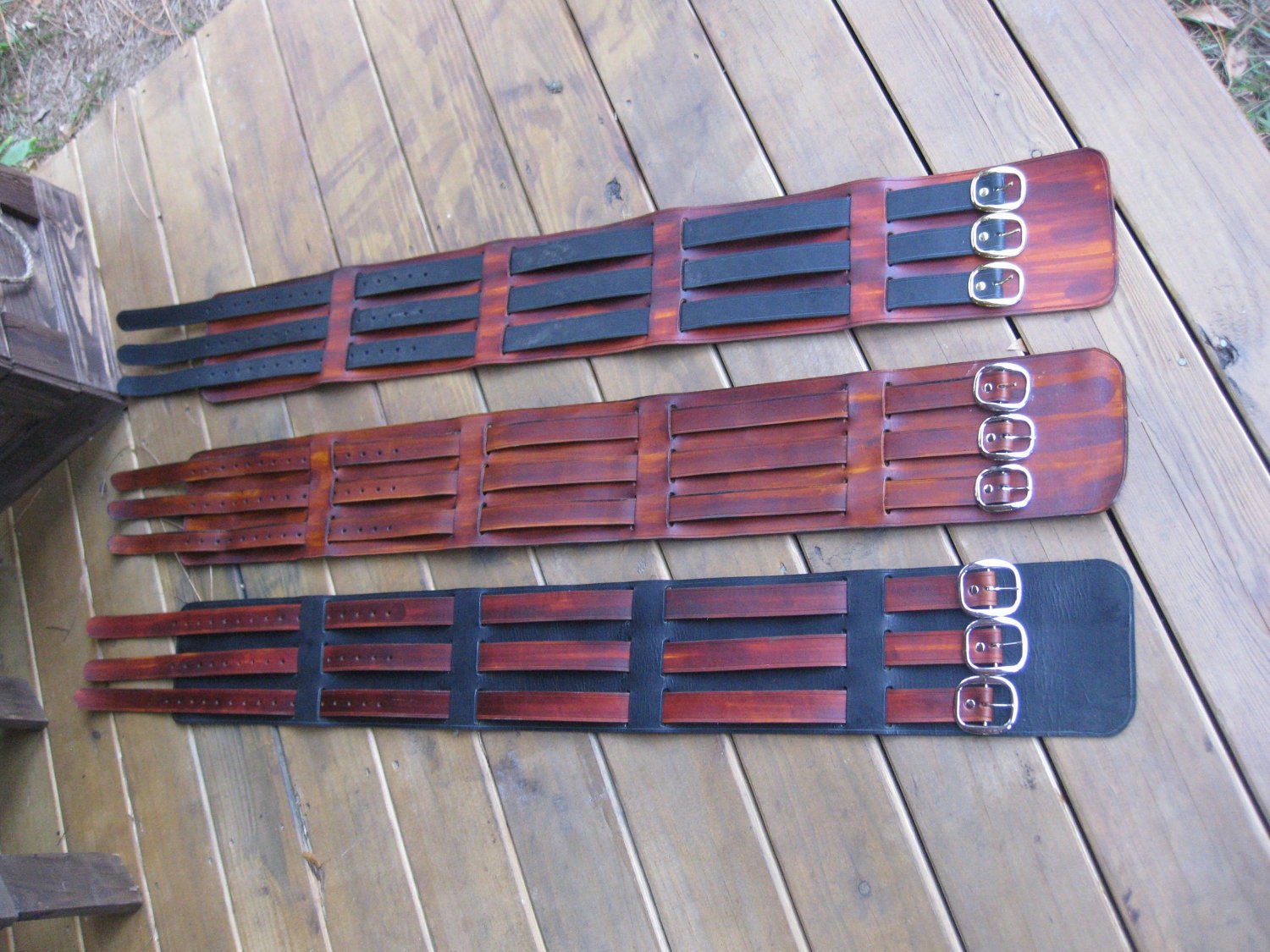 6 1/2 Inch Pirate Leather Warrior Belt / Barbarian Belt