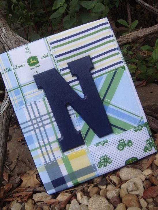 John Deere Letters, 8x10 Wall Letters, John Deere Tractor, Nursery Letters, Personalized Baby, Monogram, Painted Letters, Wood Letters