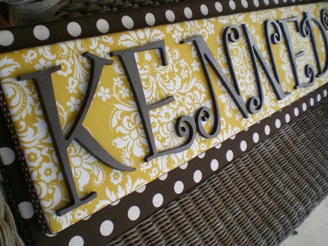 Nursery Letters, 2-6 Lettes, Name Sign, Wall Letters, Upholstered Letters, Name Plaque, Pink and Black, Painted Letters, Wood Letters,
