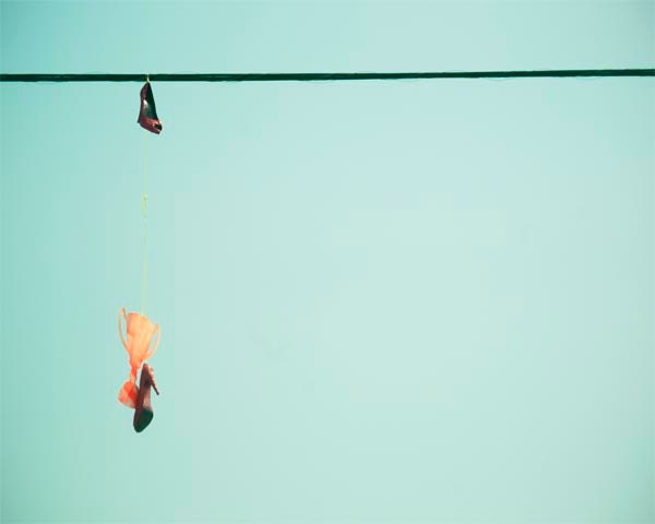 Los Angeles Photography- Red HIgh Heels, Tiffany Blue Mint Green Sky,  Hollywood California Photography 8x10 Print