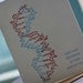 DNA, unzip your genes-- nerdy letterpress greeting card (naughty science), perfect for Valentine's Day