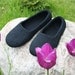 Felted Slippers Black elegance... Handmade