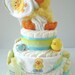 Just Ducky rubber duck gender neutral diaper cake