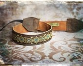 Brown Flourish Leather and Suede Camera Strap
