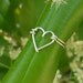 Silver wire Heart ring