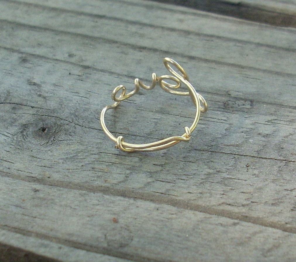 14k Gold LOVE Ring