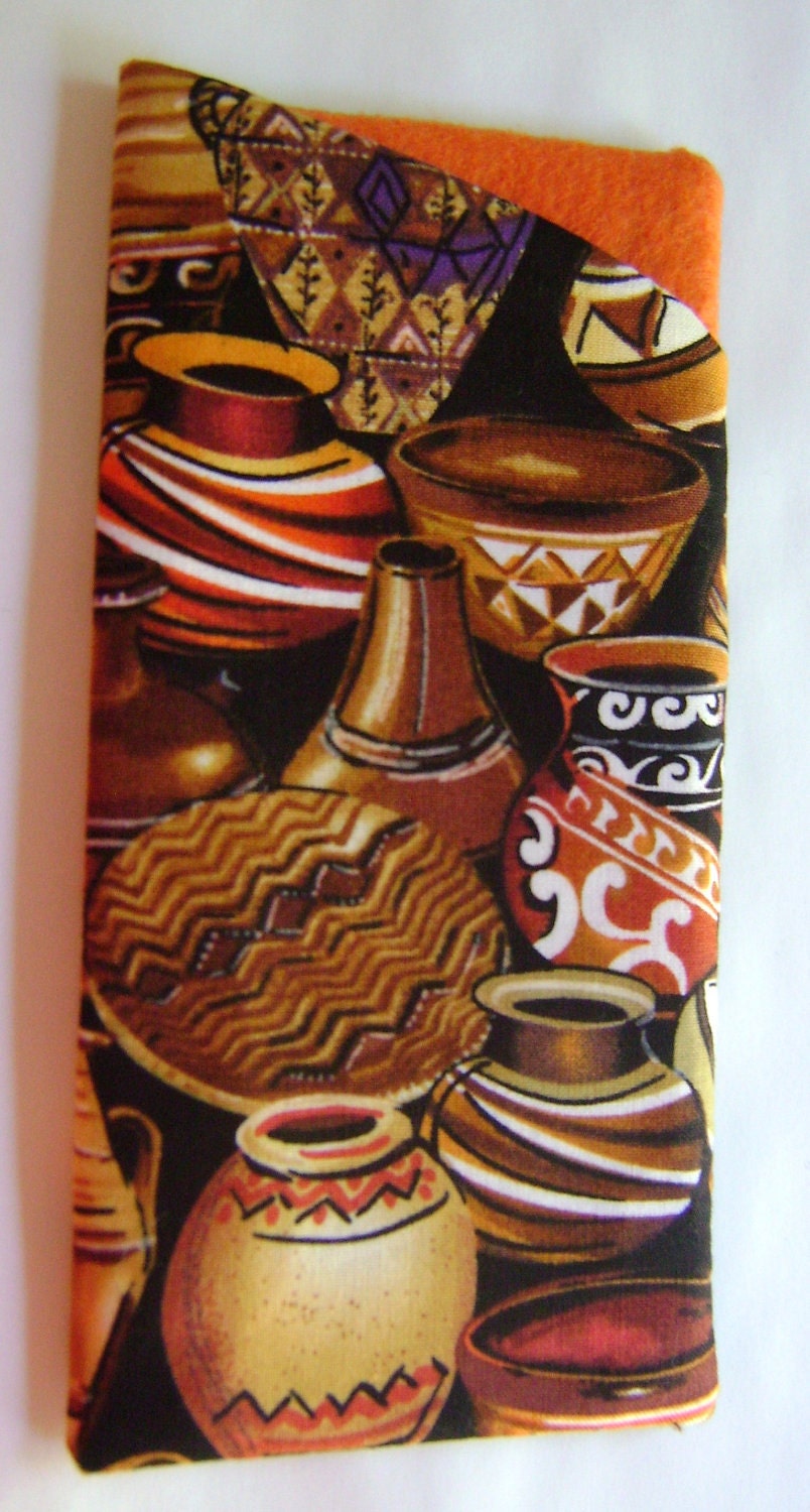 Colorful Pottery Eyeglass Case