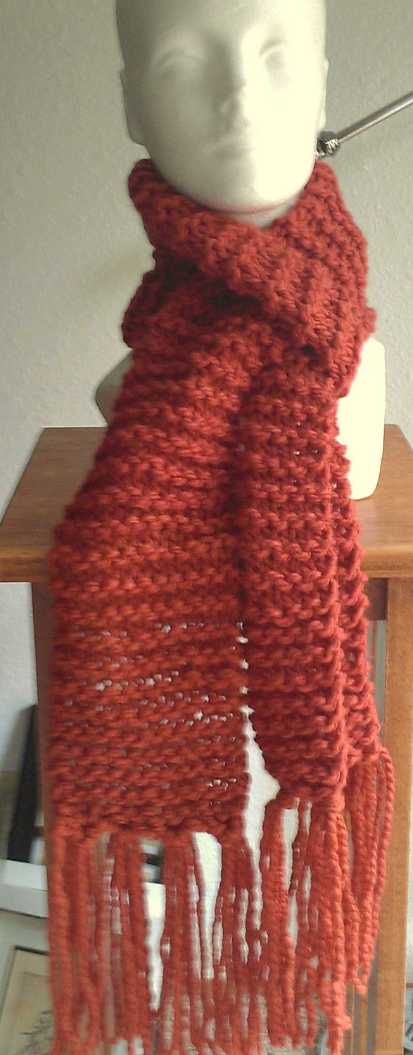 Mining Copper Knit Scarf