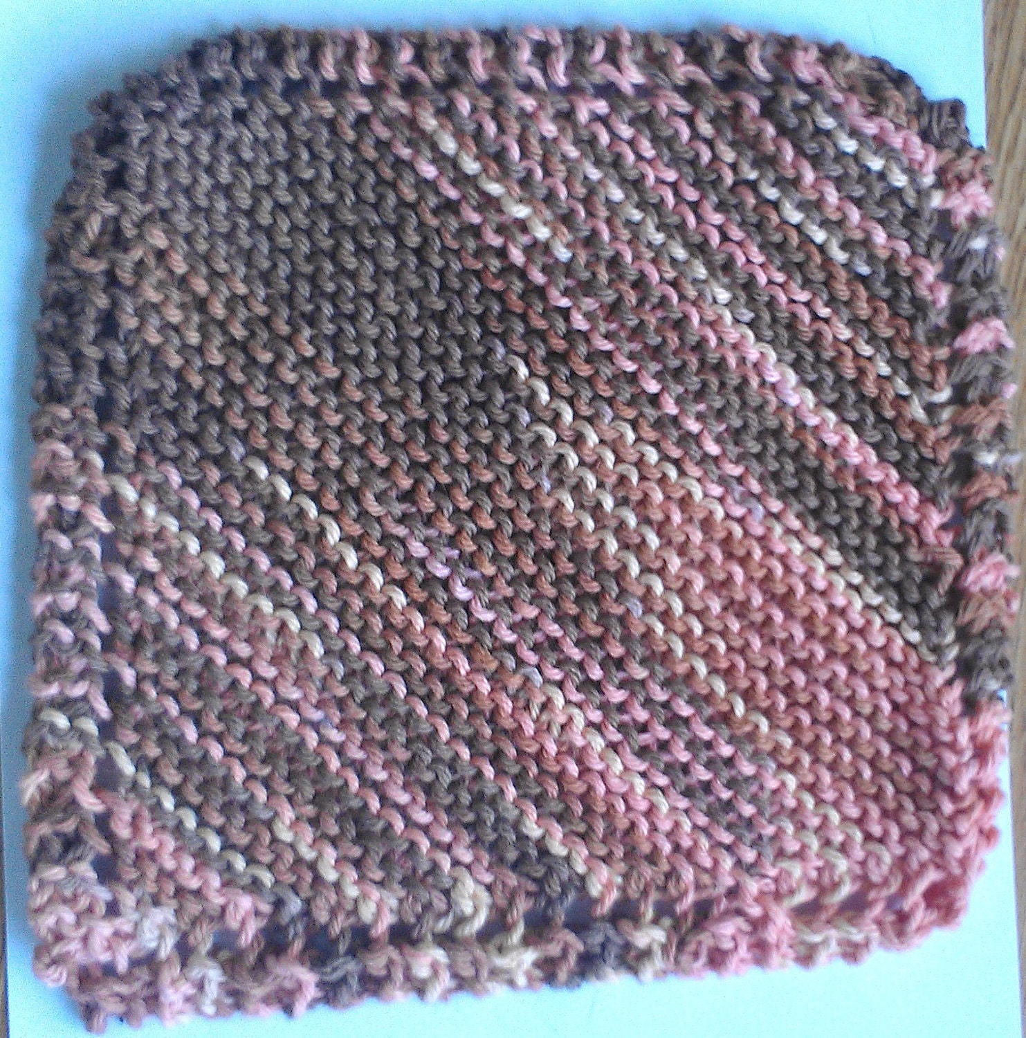 Desert Rising Knit Diagonal Dish or Wash cloth