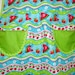 FREE SHIPPING---------Retro Style Cooks Bib Apron in Bright Fruit Colored Fabric for your Kitchen Cooking Decor