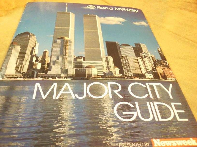 Twin Towers Vintage Rand McNally 1989 Major City Guide