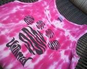 Tie Dye Paw Print Womens Tank
